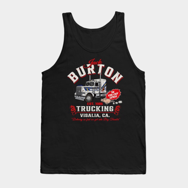 Jack Burton Pork Chop Express Trucking Tank Top by Alema Art